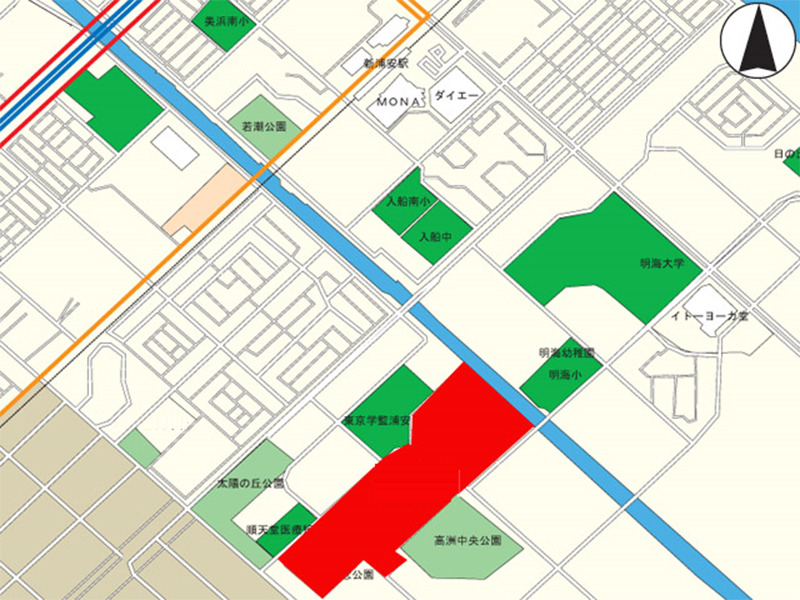 浦安市高洲地図