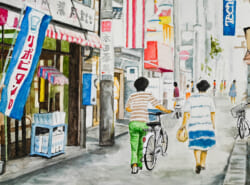写真からよみがえる|移りゆく浦安の風景を描く「かつてのフラワー通り」絵:後藤 正生 写真からよみがえる|移りゆく浦安の風景を描く「かつてのフラワー通り」絵:後藤 正生